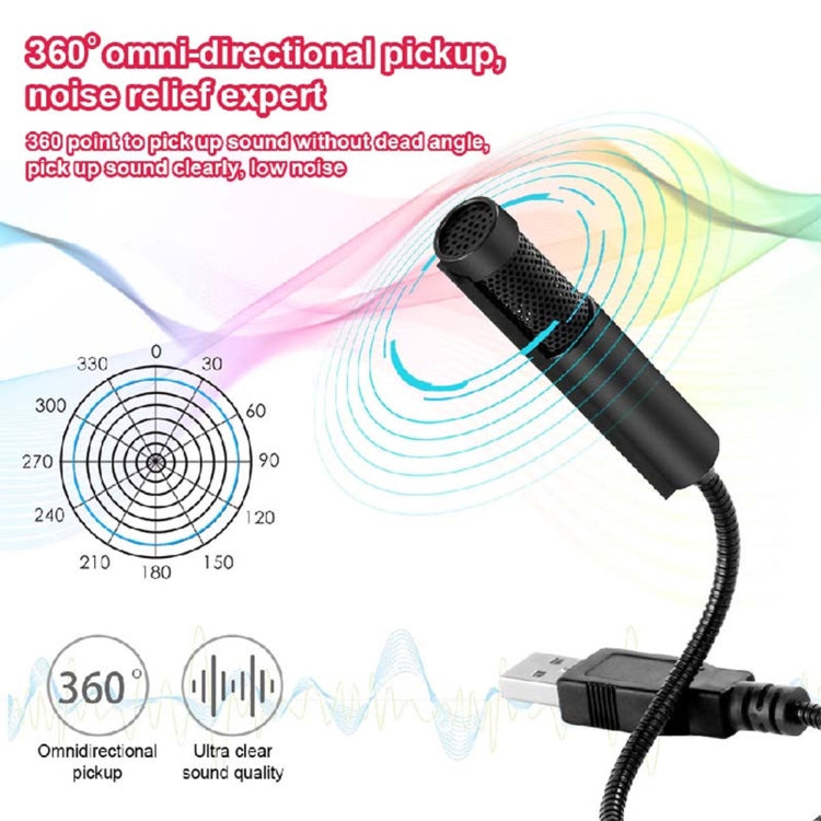 Yanmai SF-558 Mini Professional USB Studio Stereo Condenser Recording Microphone, Cable Length: 15cm