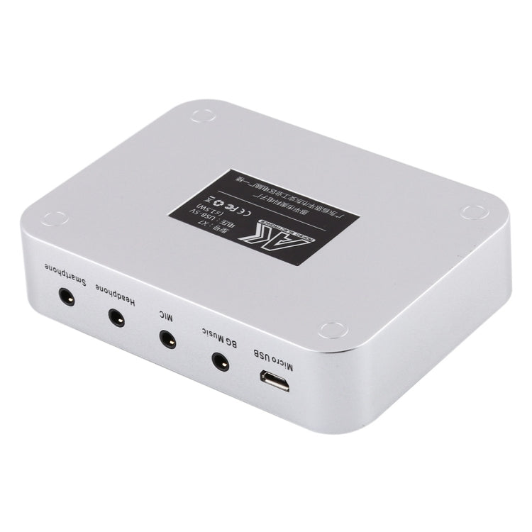 X7 Live Broadcast Audio USB Headset Microphone Webcast Entertainment Streamer Sound Card for Phone, Computer PC