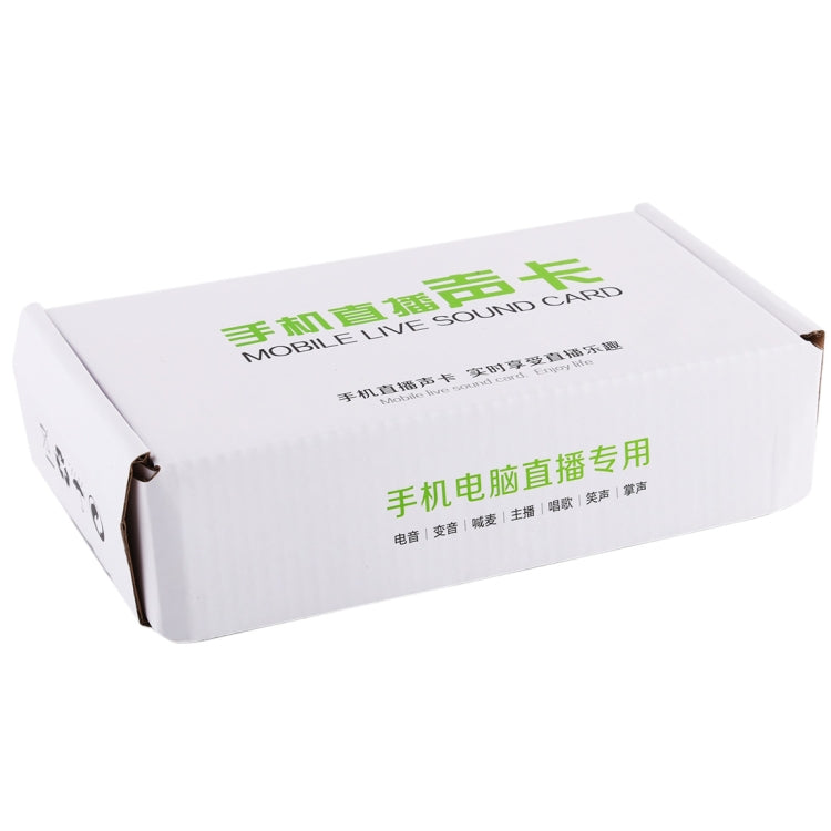 X7 Live Broadcast Audio USB Headset Microphone Webcast Entertainment Streamer Sound Card for Phone, Computer PC