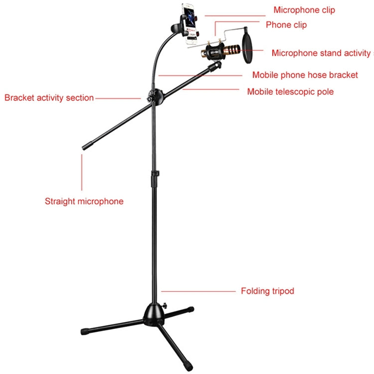 RODD NB-108 Karaoke Phone Microphone Tripod