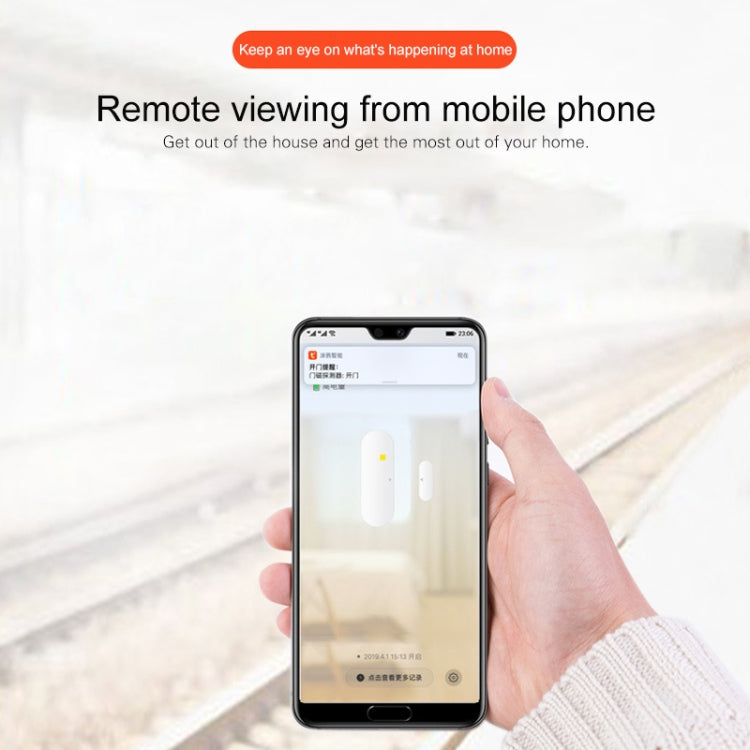DY-MC400A WiFi Smart Linkage Home Door and Window Detector, Support Voice Control & APP Remote Control