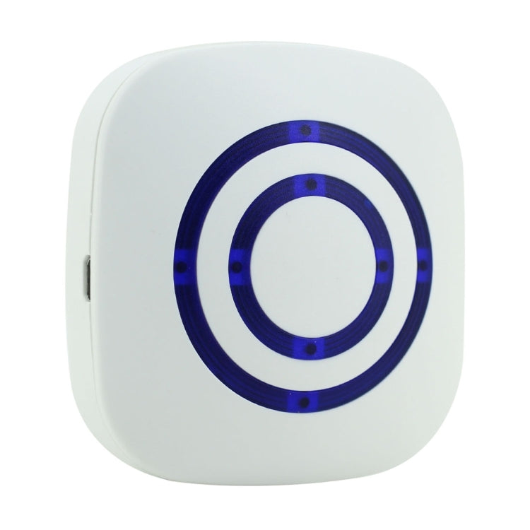 FY-0256 2 in 1 PIR Infrared Sensors (Transmitter + Receiver) Wireless Doorbell Alarm Detector for Home / Office / Shop / Factory, EU Plug