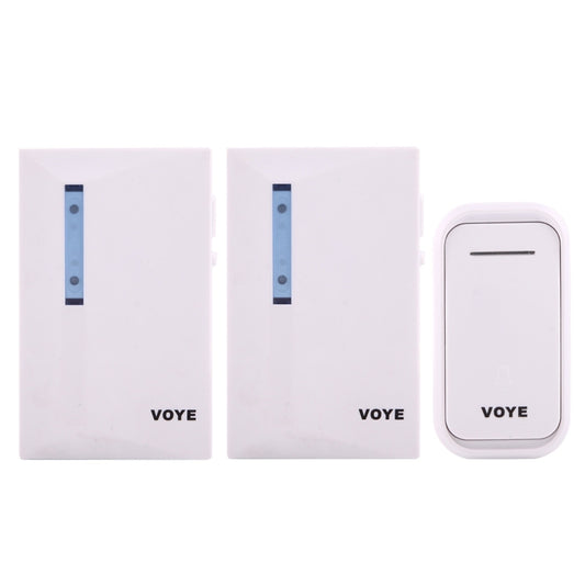 VOYE V015F2 Wireless Smart Music Home Doorbell with Dual Receiver, Remote Control Distance: 120m (Open Air)