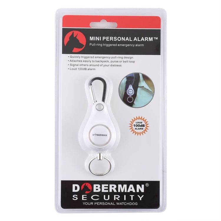 DOBERMAN Key-chain Personal Security Alarm Pull Ring Triggered Anti-attack Safety Emergency Alarm