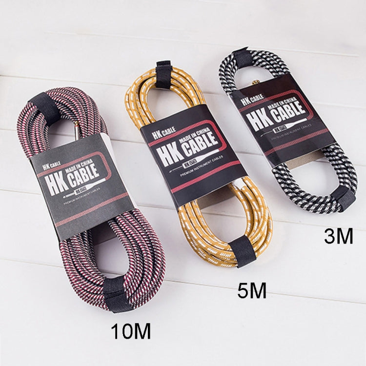 Wooden Guitar Bass Connection Cable Noise Reduction Audio Cable, Cable Length: 3m, Random Color Delivery
