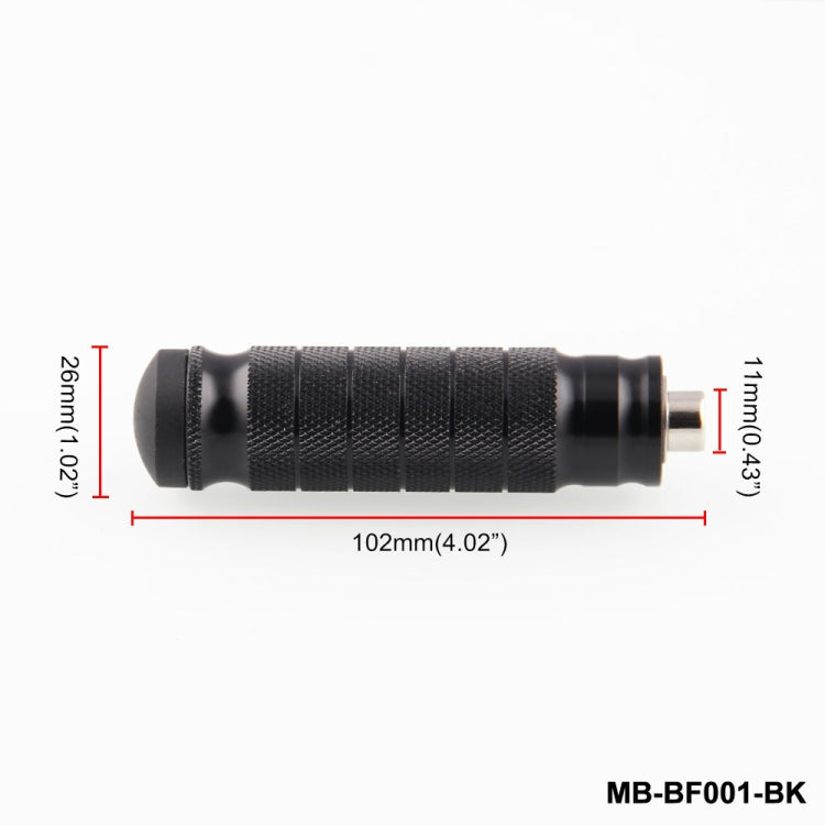 MB-BF001-BK Universal Motorcycle Modified Rear Seat Pedal, One Pair