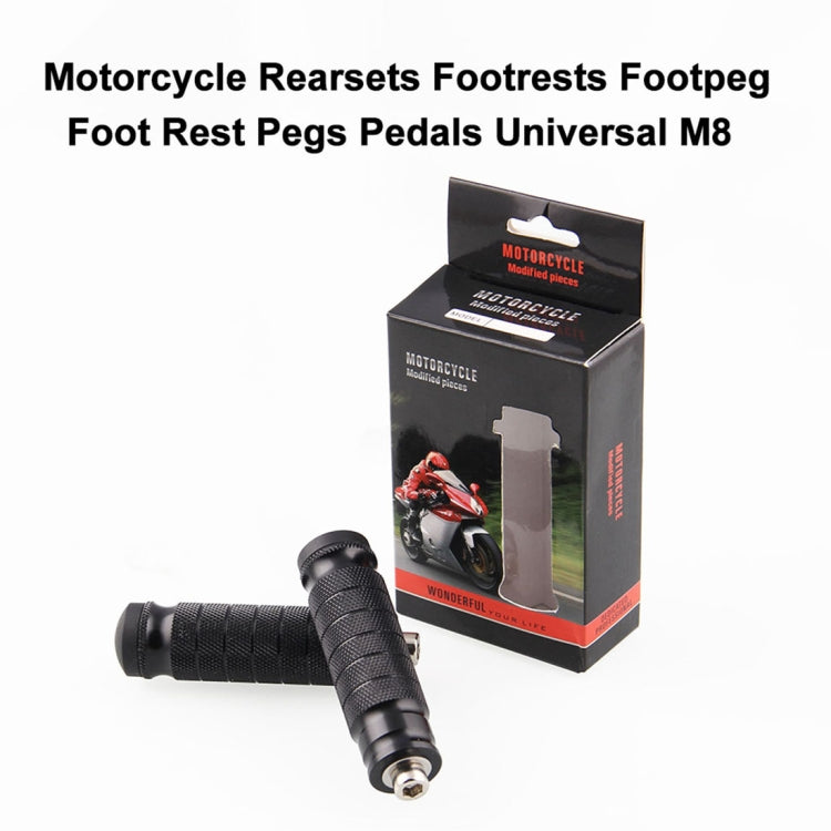 MB-BF001-BK Universal Motorcycle Modified Rear Seat Pedal, One Pair