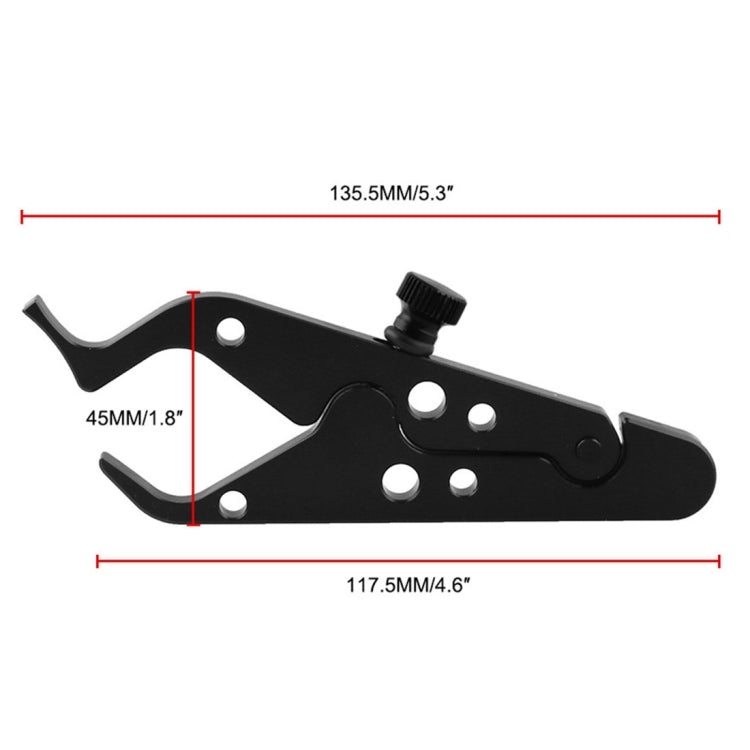 MB-OT312-BK Universal Motorcycle Modified Aluminum Throttle Control Clip Auxiliary Handle Fixed Clip Set