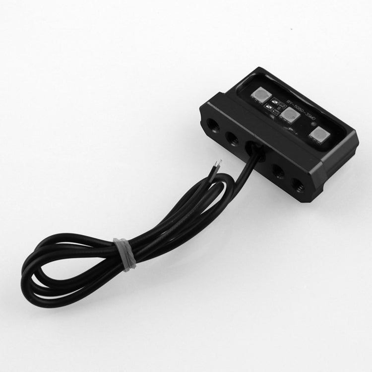 LPF013 Motorcycle Modification Accessories Universal Aircraft Shape Aluminum Alloy License Plate Bracket with LED Lights