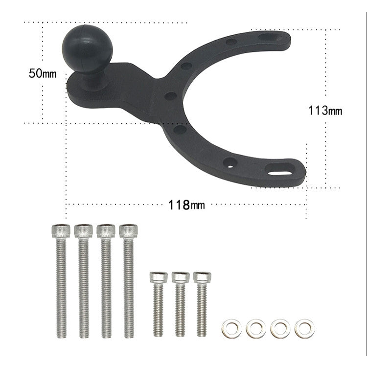 Motorcycle Fuel Tank Cap Mobile Phone Bracket Fixed Accessories Large Horseshoe Ball Head