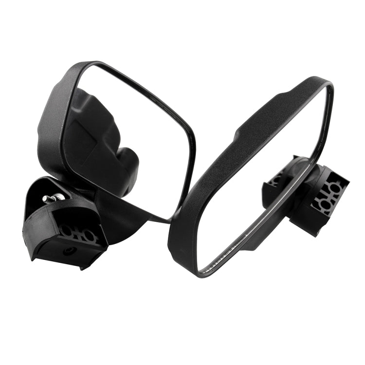 MB-MR016-BK 2 PCS Motorcycle UTV Modified Side View Mirrors for UTV with 1.75 inch and 2 inch Roll Cage
