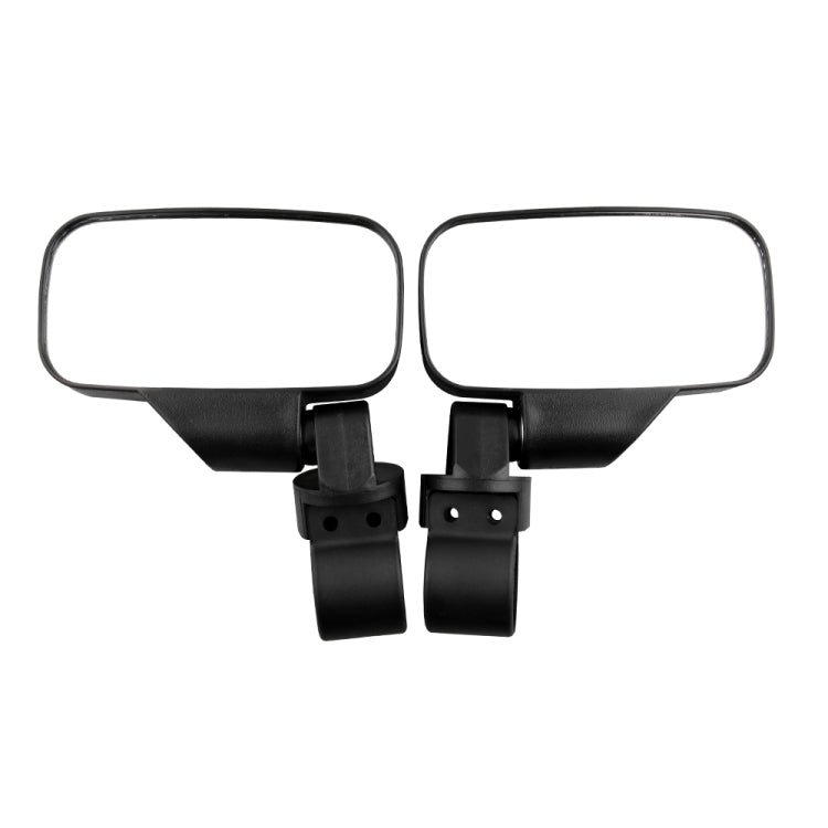 MB-MR016-BK 2 PCS Motorcycle UTV Modified Side View Mirrors for UTV with 1.75 inch and 2 inch Roll Cage