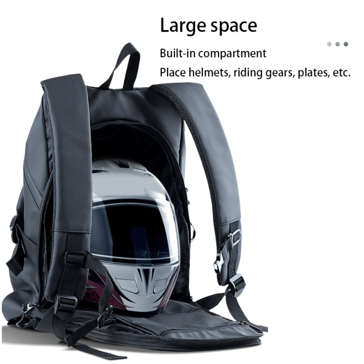 Motorcycle Rainproof Shoulders Helmet Soft Riding Backpack
