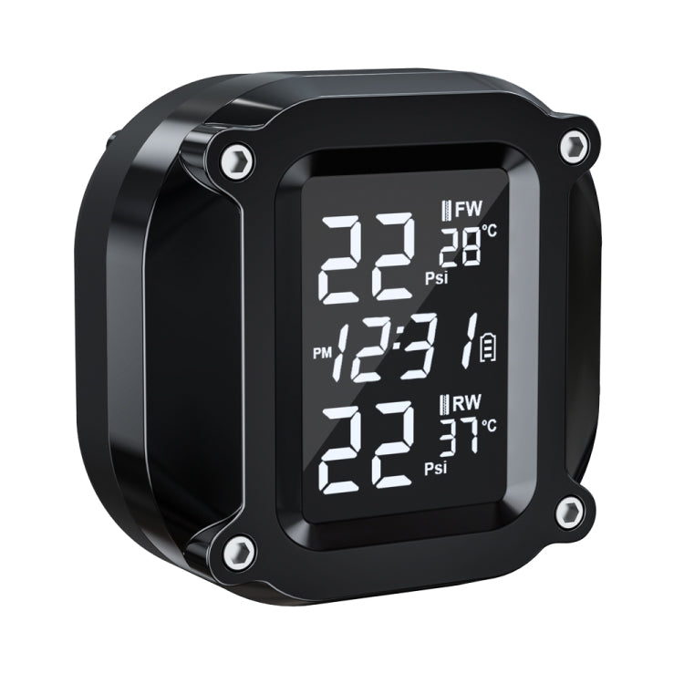 M6 Anti-vibration Motorcycles Tire Pressure Monitor with Anti-theft Screw Holder