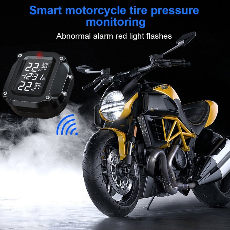 M6 Anti-vibration Motorcycles Tire Pressure Monitor with Anti-theft Screw Holder