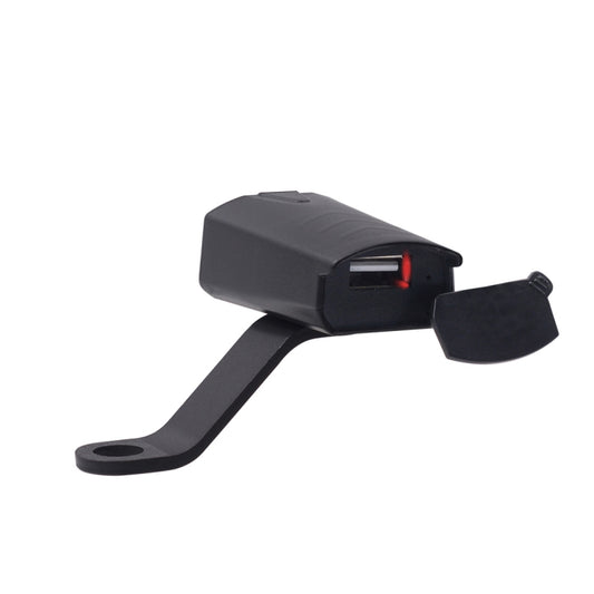 Motorcycle Waterproof DC 8-32V 5V / 1.2A Rearview Mirror USB Phone Charger Adapter, with Indicator Light