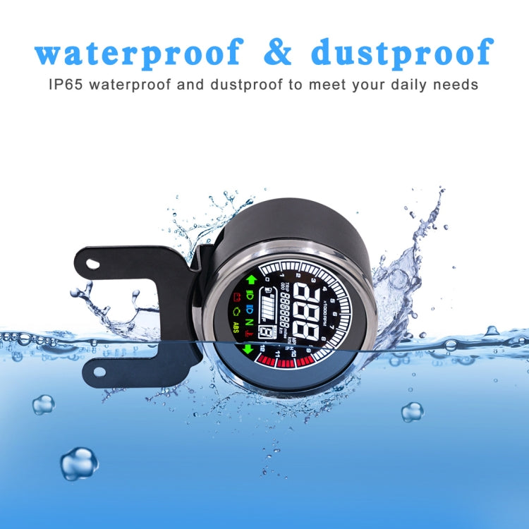 Universal Motorcycle Modified Multi-functional LED Digital Meter Indicator Light Tachometer Odometer Speedometer Oil Meter