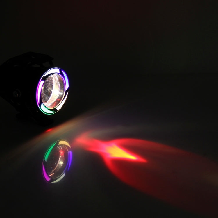 U7 10W 1000LM CREE LED Waterproof IP67 Headlamp Light with Angel Eyes Light for Motorcycle / SUV, DC 12V