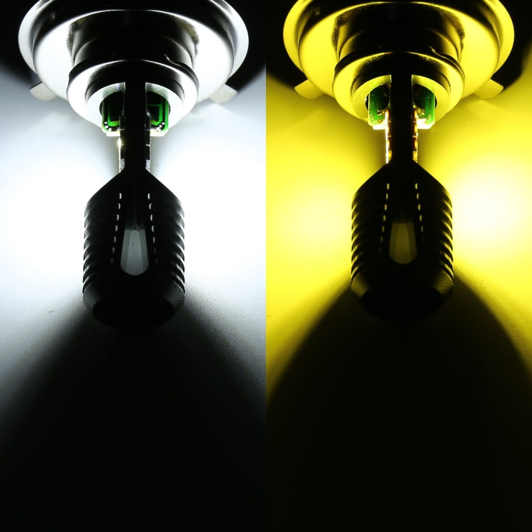 BA20D DC12V / 7.4W Motorcycle LED Headlight with 24LEDs SMD-3030 Lamp Beads