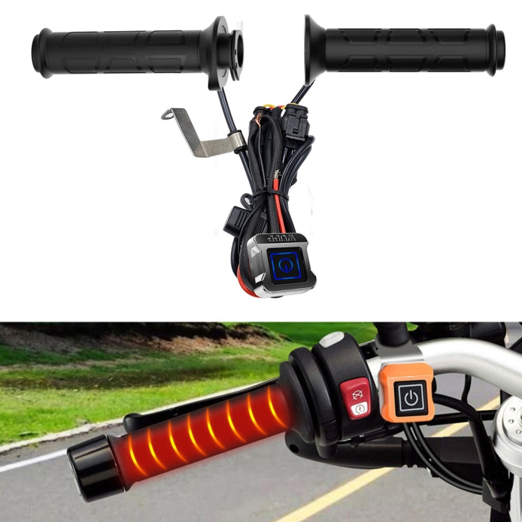 WUPP ZH-983C1 Motorcycle Modified Intelligent Electric Heating Hand Cover Heated Grip Handlebar with Three Gear Temperature Control