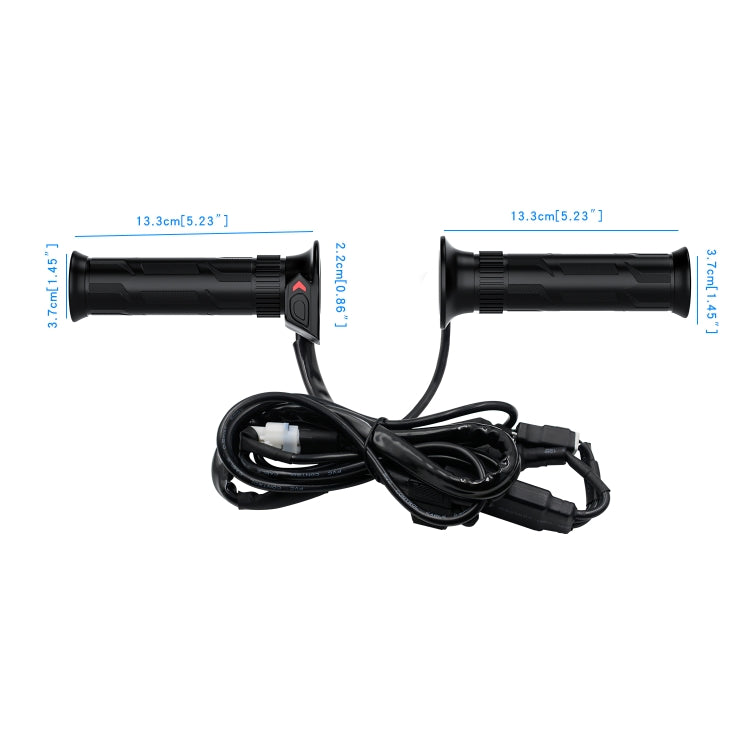 WUPP CS-990A1 Motorcycle Modified Intelligent Electric Heating Hand Cover Heated Grip Handlebar with Five Gear Temperature Control & Five Colors Indicator