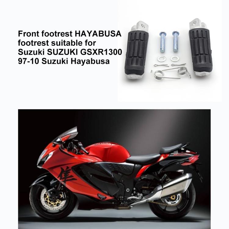 One Pair Motorcycle Front Foot Pegs for Suzuki HAYABUSA GSX1300R 1997–2010