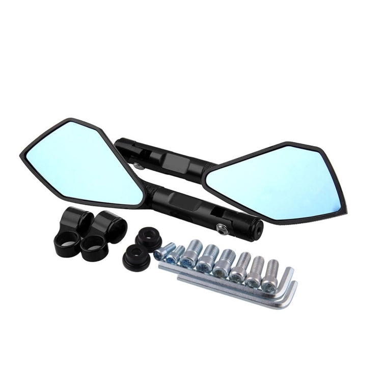 Modified Motorcycle Aluminium Alloy Rhombus Reflective Light Side Rearview Mirror