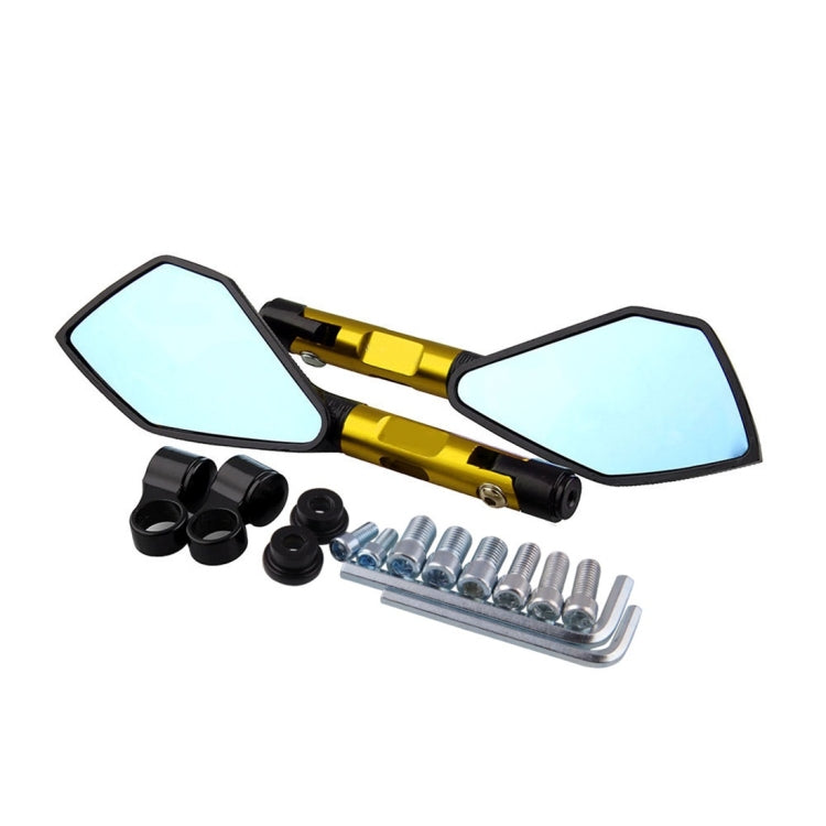 Modified Motorcycle Aluminium Alloy Rhombus Reflective Light Side Rearview Mirror