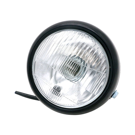 5.75 inch Motorcycle Black Shell Retro Lamp LED Headlight Modification Accessories for CG125 / GN125