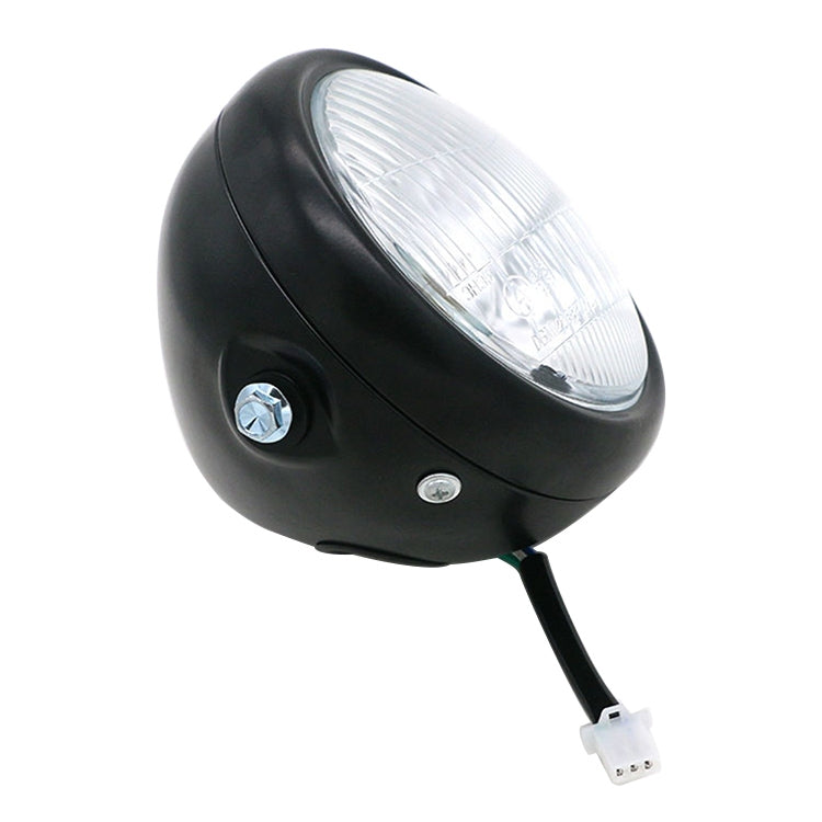 5.75 inch Motorcycle Black Shell Retro Lamp LED Headlight Modification Accessories for CG125 / GN125