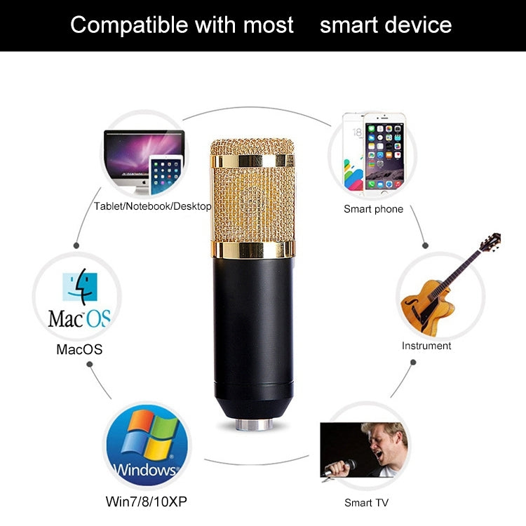 Compatible with PC / Mac for Live Broadcast Show, KTV, etc., BM800 Pink, BM800 Blue, BM800 Red, BM800 White, BM800 Black