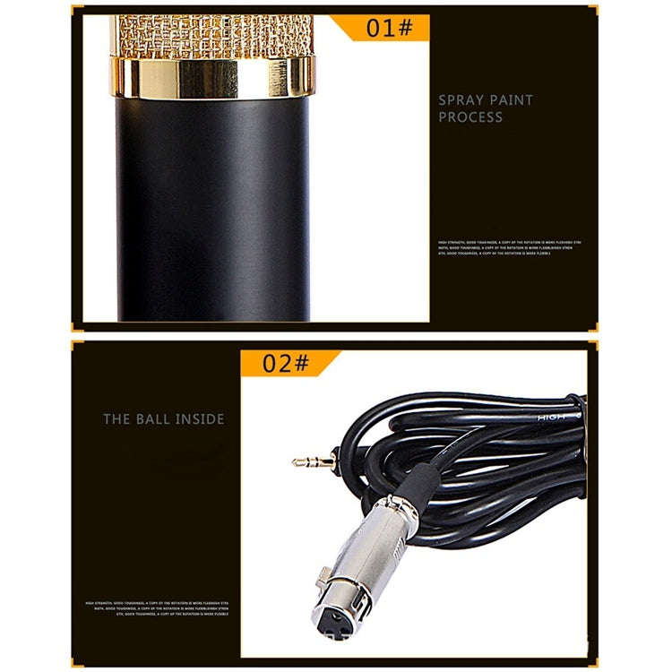 Compatible with PC / Mac for Live Broadcast Show, KTV, etc., BM800 Pink, BM800 Blue, BM800 Red, BM800 White, BM800 Black