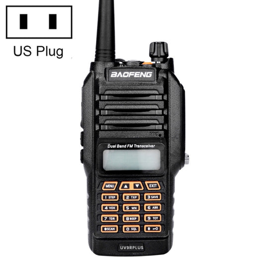 BaoFeng BF-UV9R Plus 10W Waterproof Dual Band Radio Handheld Antenna Walkie Talkie, US Plug