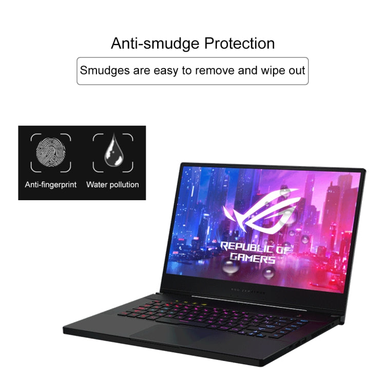 Laptop Screen HD Tempered Glass Protective Film for ASUS ROG Zephyrus M GU502 15.6 inch