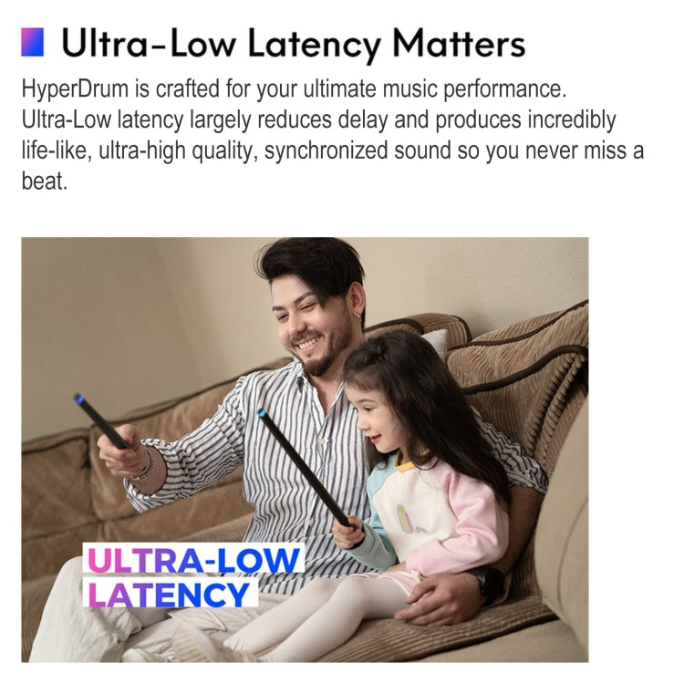 Hyperdrum Somatosensory Virtual Drum Kit Smart Portable Musical Instrument