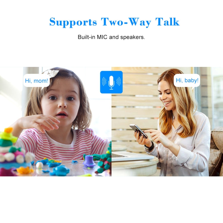 VESAFE VS-DC01 Security HD 720P Two-Way Audio Wireless Wifi IP Camera, Support Night Vision & PIR Detection & TF Card, IP54 Waterproof