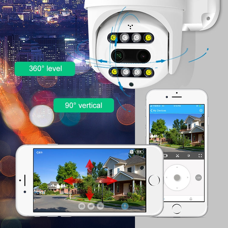 QX48 Pixels 1080P HD Wireless IP Camera, Support Motion Detection & Infrared Night Vision & TF Card