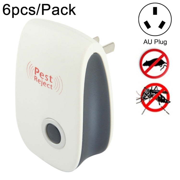 6 in 1 Ultrasonic Electronic Cockroach Mosquito Pest Reject Repeller, US Plug