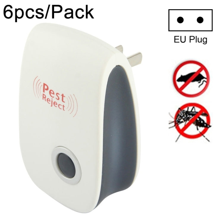 6 in 1 Ultrasonic Electronic Cockroach Mosquito Pest Reject Repeller, US Plug