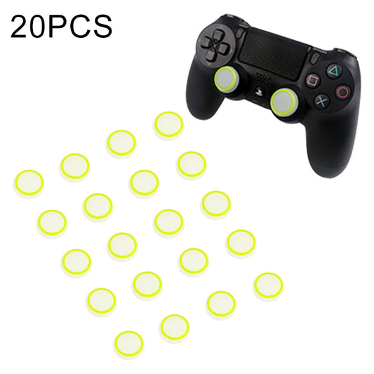 20 PCS Luminous Silicone Protective Cover for PS4 / PS3 / PS2 / XBOX360 / XBOXONE / WIIU Gamepad Joystick