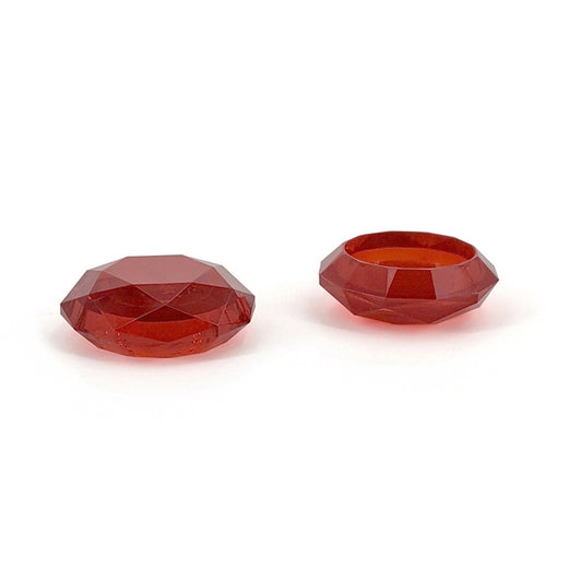 2 PCS Diamond Texture Games Grip Caps for PS5, Red, Clear White, Green, Blue