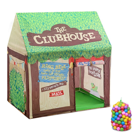 Household Children Printing Play Tent Small Game House, with 50 Ocean Balls, with 50 Ocean Balls (Green), with 50 Ocean Balls (Light Pink), with 50 Ocean Balls (Black White), with 50 Ocean Balls (Pink)