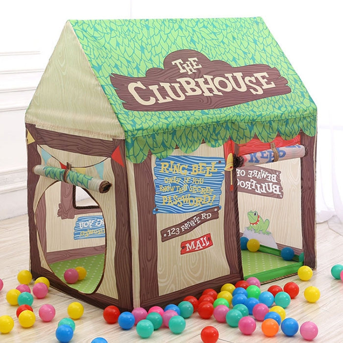 Household Children Printing Play Tent Small Game House, (Light Pink), (Black White), (Pink), (Green)
