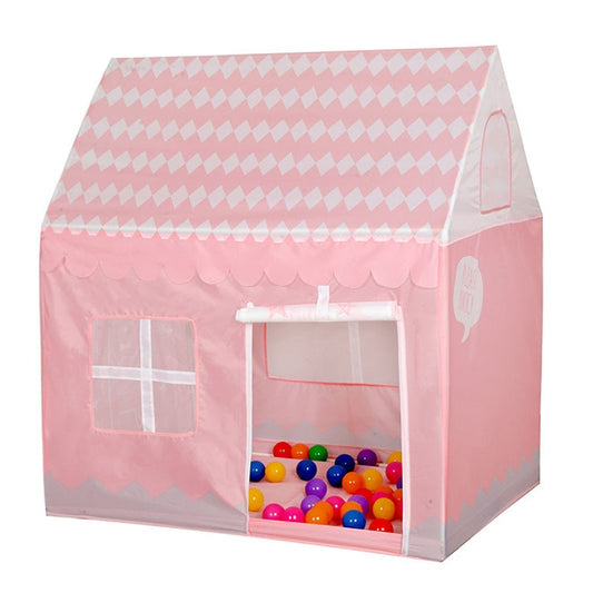 Household Children Printing Play Tent Small Game House, (Light Pink), (Black White), (Pink), (Green)