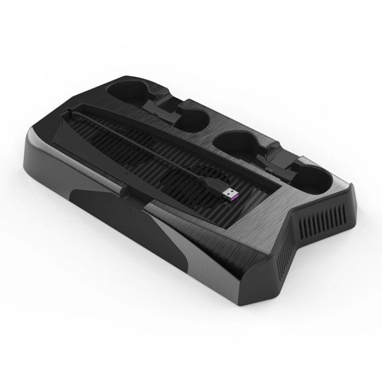 KJH P5-010-2 Multi-function Charging Cooling Fan Base with Storage Tray Bracket For PS5 De / UHD