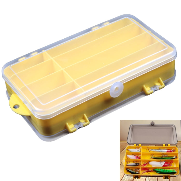 Portable Outdoor Lure Box Transparent Plastic Double-sided Storage Box, Size: 18 x 10 x 5cm