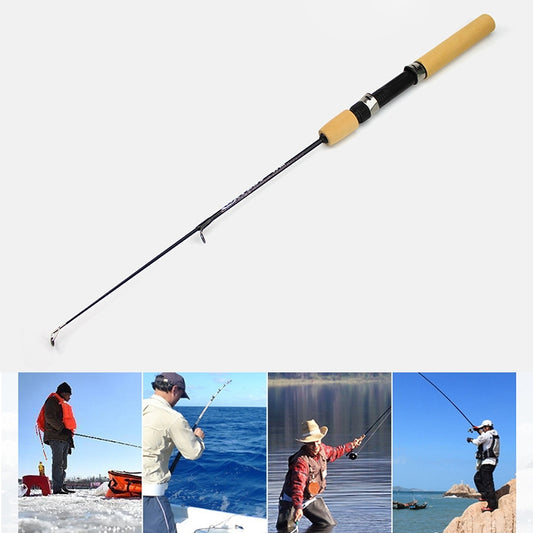 27cm Portable Ice Fishing Rod Shrimp Rod Lure Rod Fishing Gear Fittings , Extension Length : 60 cm