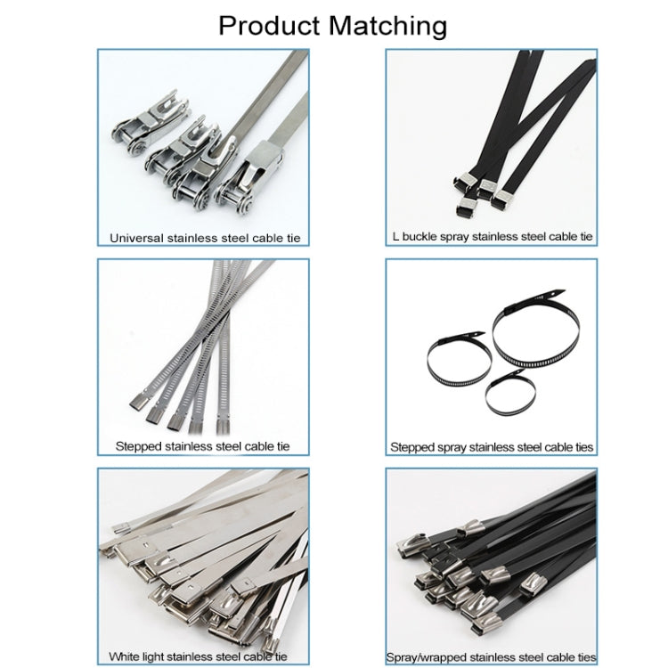 Zip Tie Automatic Tension Cut off Gun Special Pliers Fastening Tool for Stainless Steel Cable Tie with a Width of 4.6-12mm