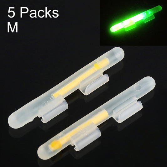 5 Packs OCEAN SUN Clip-On Luminous Float Night Fishing Light Stick, M, Fits Rod Tip 2.0-2.6mm