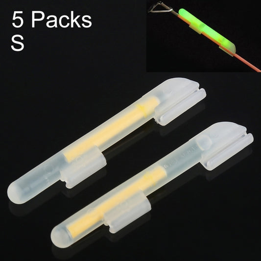 5 Packs OCEAN SUN Clip-On Luminous Float Night Fishing Light Stick, S, Fits Rod Tip 1.5-1.9mm